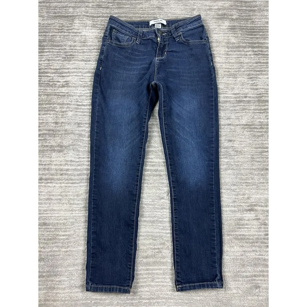 Creative Soul Jeans Juniors 3 Blue‎ Dark Wash Skinny Cotton Blend